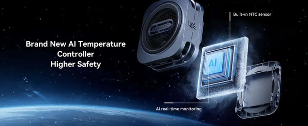 30W Magnetic Liquid Cooling Fan with RGB Lighting & AI Temperature Control for Mobile Phones and Tablets