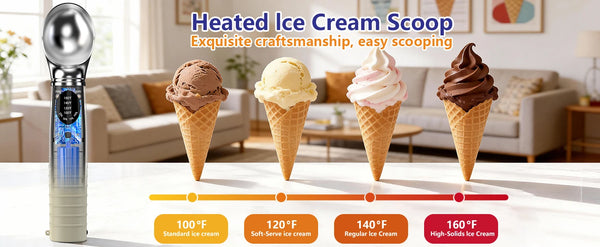 USB Rechargeable Heated Ice Cream Scoop