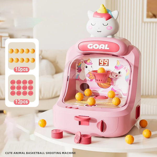 Kids Pinball Basketball Shooting Game – Electronic Scoring Arcade Board Toy