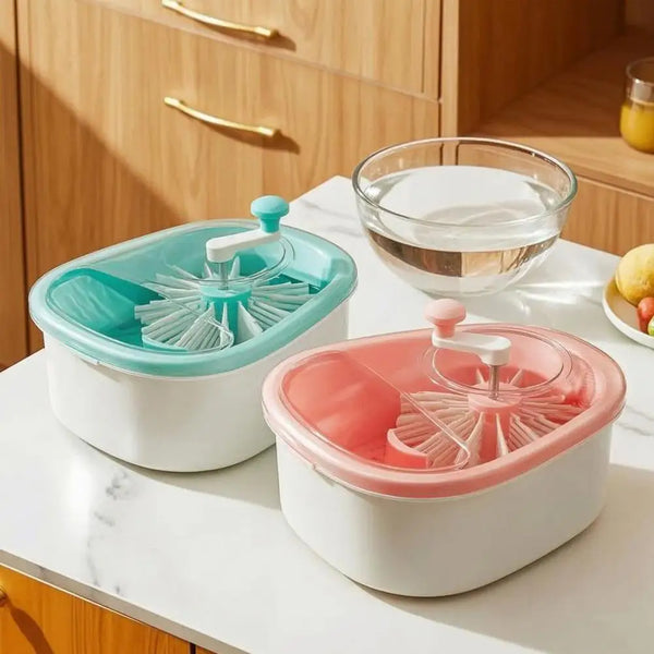 Fruit & Vegetable Washer with Rotating Vortex Spinner & Drain Basket