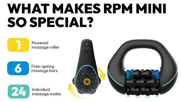 Mini Rolling Percussive Massager – Deep Tissue Muscle Recovery & Whole Body Pain Relief