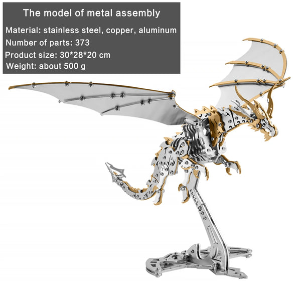 DIY Assembly 3D Metal Mechanical Model Kit – Scorpion, Cheetah, Wasp, Falcon, Pterosaur & Phoenix