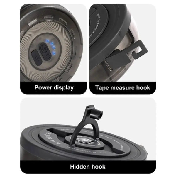 LED Tent Light Strip – Hand Crank Portable Canopy Light with 10M Storage Reel