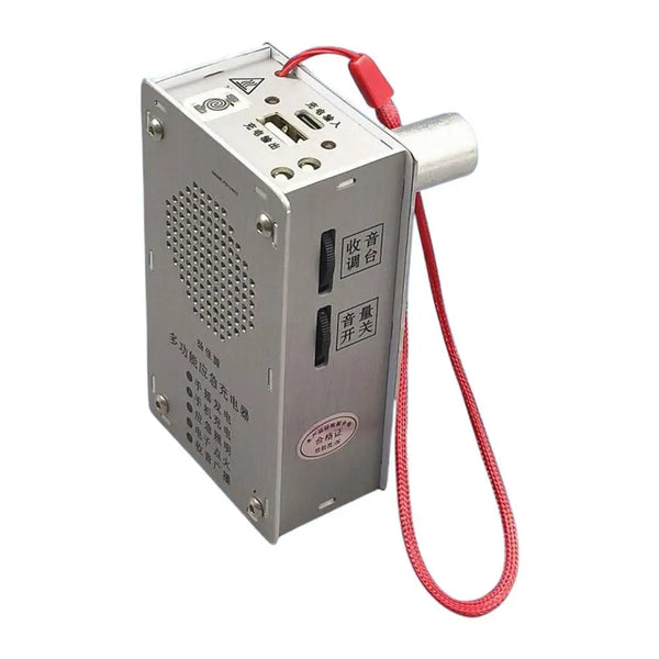 Emergency Hand Crank Generator Radio – Portable USB Charger, Flashlight & Plasma Igniter Survival Tool