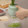 4-in-1 Wireless Electric Vegetable Cutter with Garlic Masher & Meat Grinder