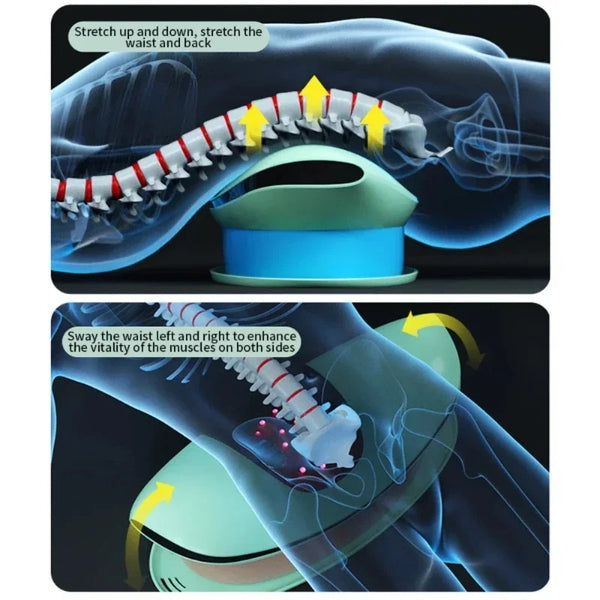 Intelligent Lumbar Massager – Electric Waist Traction Device with Heat & Vibration