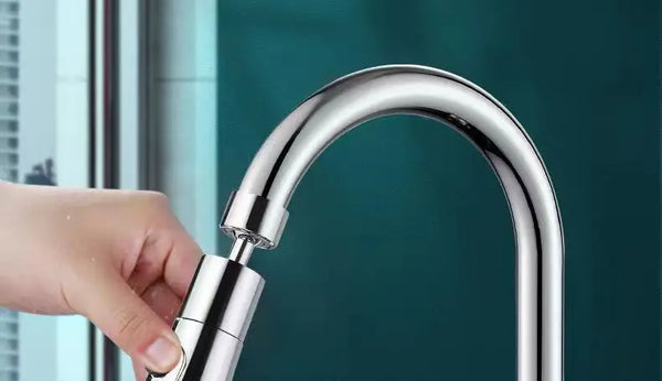 3-In-1 Kitchen Faucet Extender – Universal 360° Rotating Pull-Out Tap with Multi-Mode Strong Flushing Booster