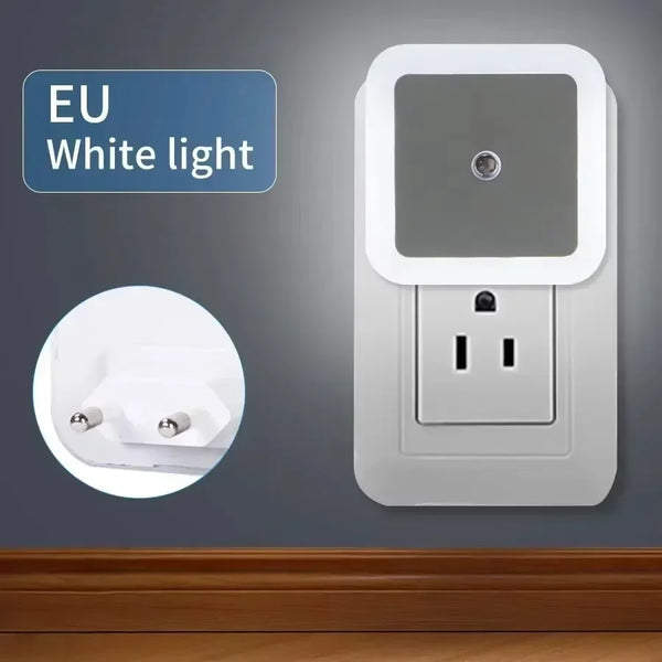 Wireless LED Night Light with Automatic Dusk-to-Dawn Sensor