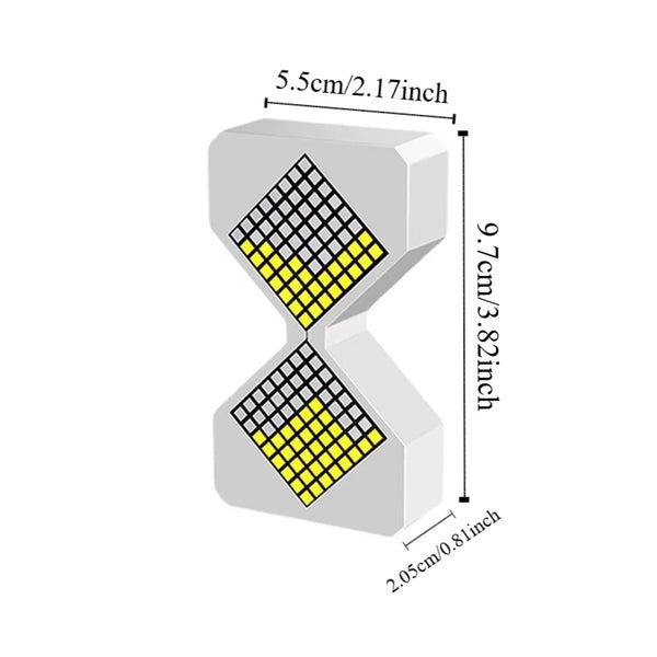 Cyber Style LED Electronic Hourglass – 1–30 Minute Gravity Sensing Digital Timer