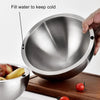 Chilled Serving Bowl – Double-Walled Stainless Steel Insulated Bowl for Dips, Sauces & Salads