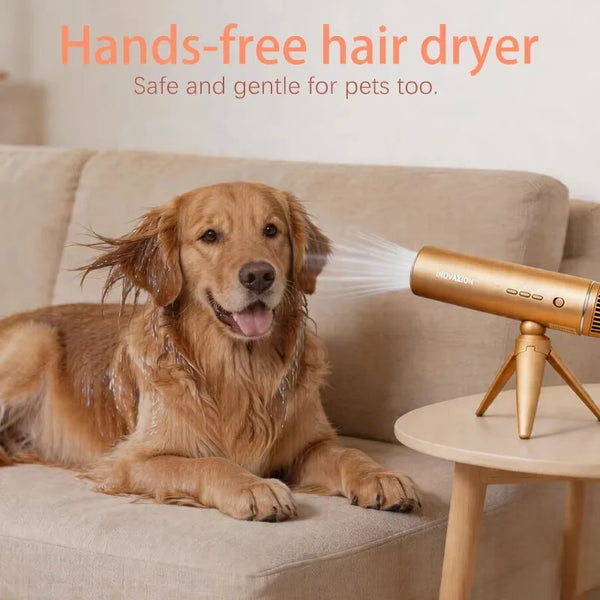 Foldable Hair Dryer with High-Speed Hands-Free Modular Design