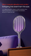 6-in-1 Retractable Electric Mosquito Swatter & Bug Trap Lamp – USB Rechargeable Fly Zapper with Extendable Handle