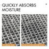Microfiber Waffle Bath Mat – Absorbent Non-Slip Tassel Bathroom Rug