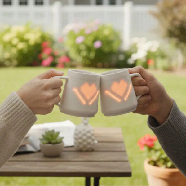 PixelMug Smart Pixel Display Mug – AI Custom Animated Ceramic Cup