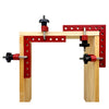 4-Pack 90° Aluminum Alloy Positioning Squares – Right Angle Woodworking Corner Clamps
