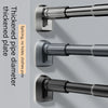 Adjustable Stainless Steel Shower Curtain Rod – No-Drill Telescopic Pole