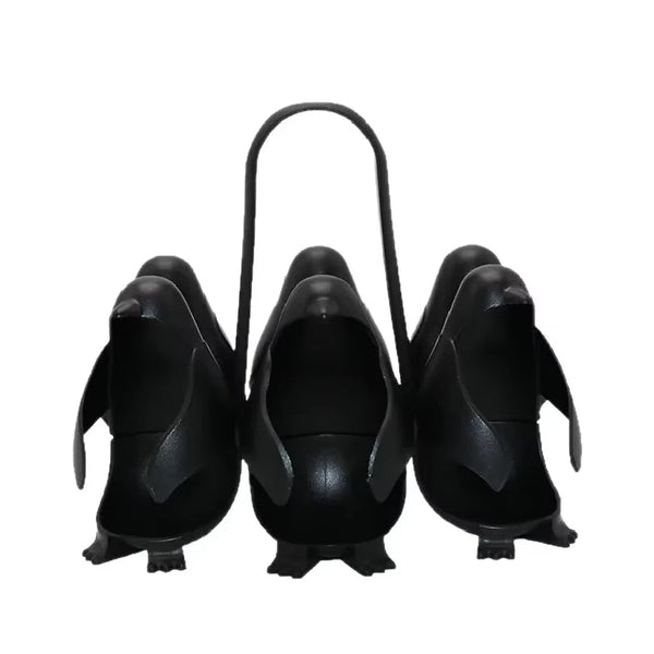 Penguin Egg Boiler Rack – Silicone Egg Steamer Stand with Divider