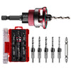 Countersink Drill Bit Set with Depth Stop & Ball Bearing Guide