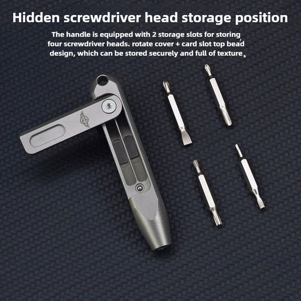 Otacle D1 TC4 Titanium Alloy Multi-Head Screwdriver – Portable EDC Precision Repair Tool