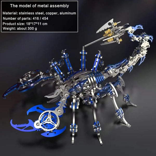 DIY Assembly 3D Metal Mechanical Model Kit – Scorpion, Cheetah, Wasp, Falcon, Pterosaur & Phoenix