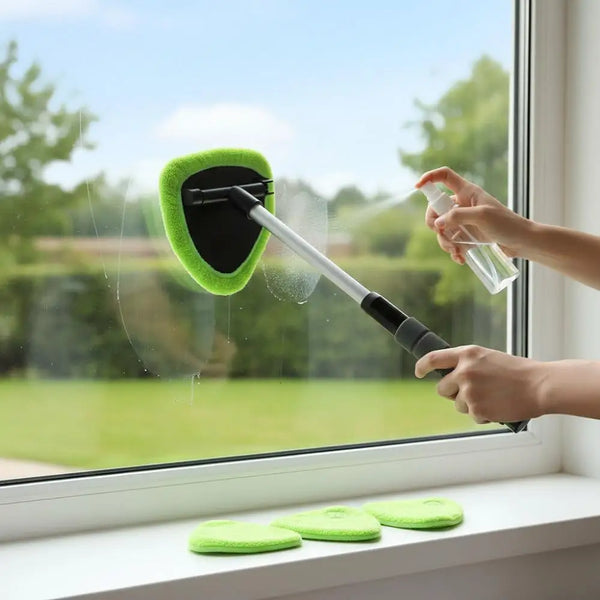 Telescopic Car Windshield Cleaning Brush – Microfiber Window & Glass Cleaner