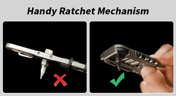 EDC Titanium Alloy Mini Spanner Wrench Multi-Tool – Portable Adjustable Repair Tool