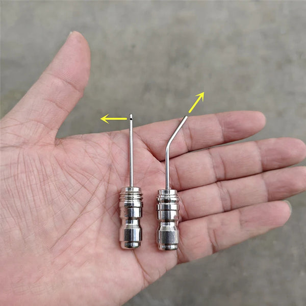 Stainless Steel High Pressure Cleaning Needle Nozzle – 1/4" Quick Connect Deep Cleaning Sprayer