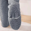 Fuzzy Thigh High Socks – Soft Knit Leg Warmers for Office & Home