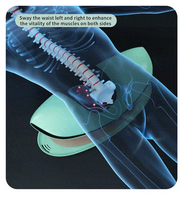 Intelligent Lumbar Massager – Electric Waist Traction Device with Heat & Vibration
