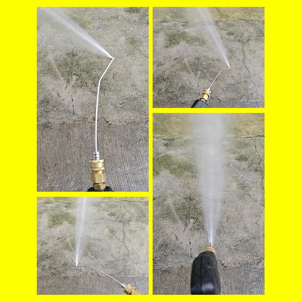 Stainless Steel High Pressure Cleaning Needle Nozzle – 1/4" Quick Connect Deep Cleaning Sprayer