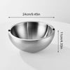 Chilled Serving Bowl – Double-Walled Stainless Steel Insulated Bowl for Dips, Sauces & Salads