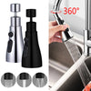 3-In-1 Kitchen Faucet Extender – Universal 360° Rotating Pull-Out Tap with Multi-Mode Strong Flushing Booster