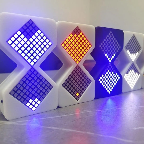 Cyber Style LED Electronic Hourglass – 1–30 Minute Gravity Sensing Digital Timer