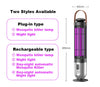 USB Rechargeable Mosquito Killer Lamp – Electric Shock UV Bug Zapper for Indoor & Outdoor Use