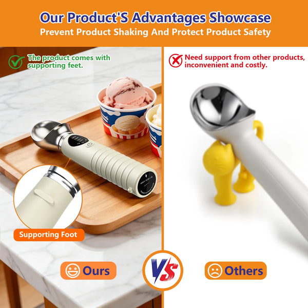 USB Rechargeable Heated Ice Cream Scoop