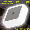 Wireless LED Night Light with Automatic Dusk-to-Dawn Sensor