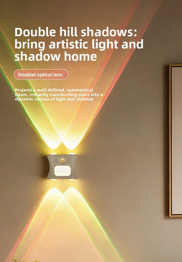RGB Motion Sensor Night Light – 16 Color Remote Control LED Atmosphere Lampd