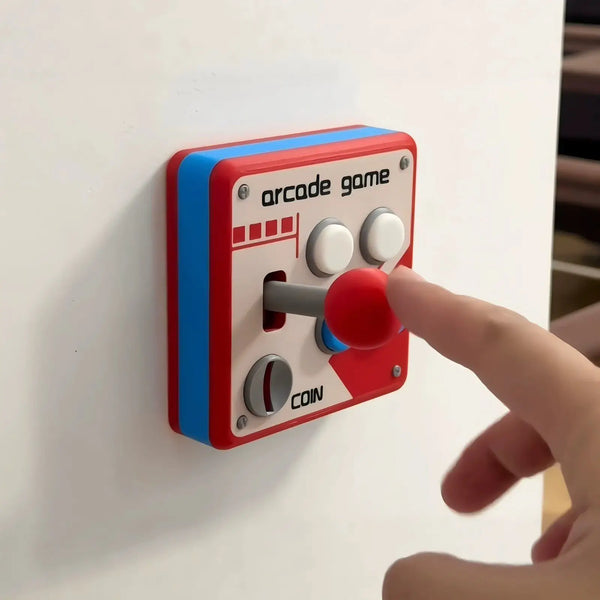 Retro Arcade Joystick Light Switch Cover – 3D Printed Wall Decor