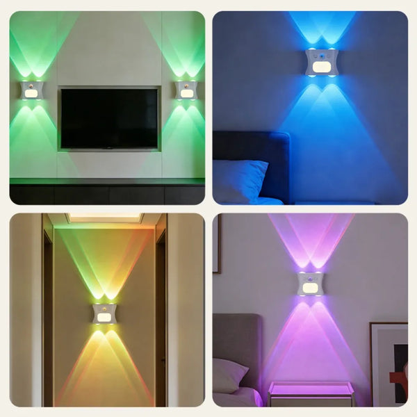 RGB Motion Sensor Night Light – 16 Color Remote Control LED Atmosphere Lampd