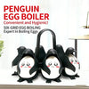 Penguin Egg Boiler Rack – Silicone Egg Steamer Stand with Divider