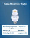 Smart Motion Sensor Light Bulb Holder – E27 PIR Auto On/Off Adapter (AC 110V–220V)