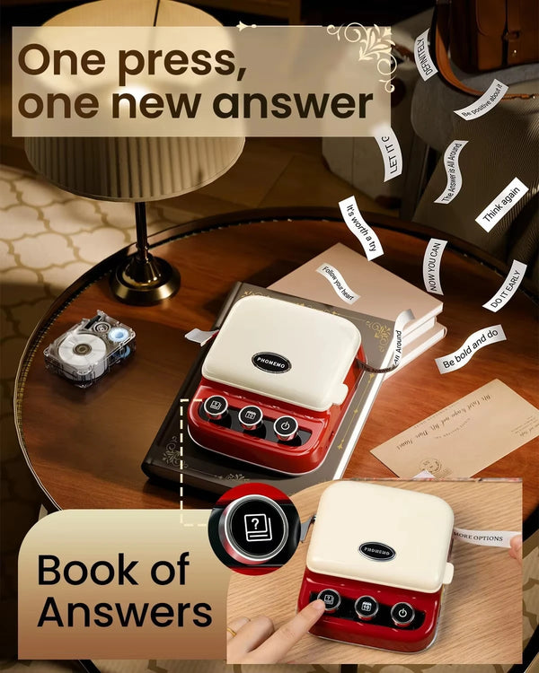 Portable Bluetooth Label Printer with Rechargeable Battery & Fast Printing