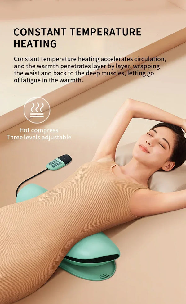 Intelligent Lumbar Massager – Electric Waist Traction Device with Heat & Vibration