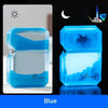 Luminous Quicksand Fluorescent Kerosene Lighter – Windproof Transparent Shell Creative Smoking Accessory Gift