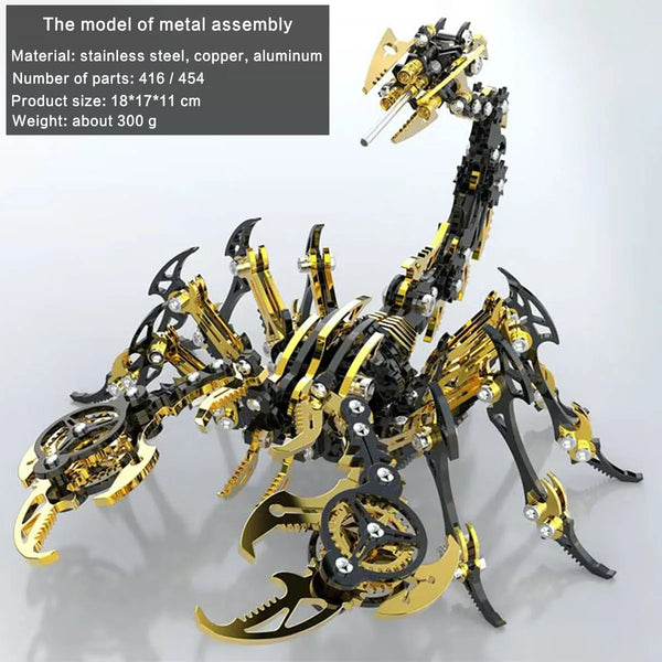 DIY Assembly 3D Metal Mechanical Model Kit – Scorpion, Cheetah, Wasp, Falcon, Pterosaur & Phoenix