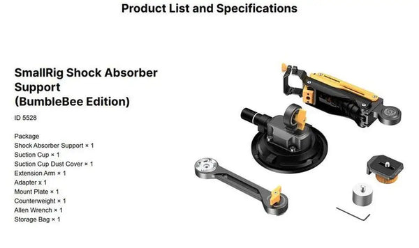 SmallRig 5528 Dual Shock Absorber Support