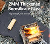 Mini Foldable Camping Fire Pit – Stainless Steel Portable Tabletop Fire Viewing Stove