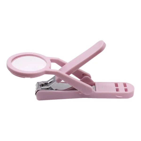 Nail Clipper with Magnifying Glass – Anti-Splash Stainless Steel Nail Trimmer for Elderly & Home Use