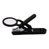 Nail Clipper with Magnifying Glass – Anti-Splash Stainless Steel Nail Trimmer for Elderly & Home Use