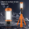 LED Work Light with Tripod Stand – Rechargeable Waterproof Camping Lantern with 4 Modes & Power Bank Function